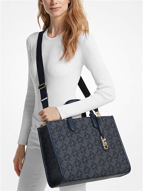 michael kors signature large travel tote|michael kors gigi large tote.